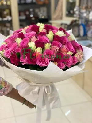 Букет Розовое Ассорти